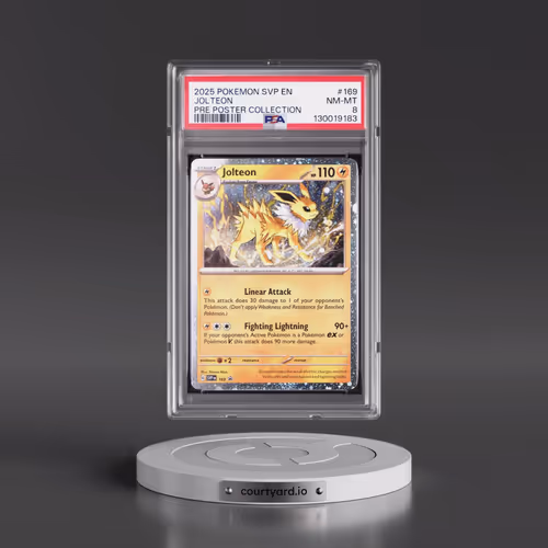 2025 Pokémon Svp EN-SV Black Star Promo #169 Jolteon - Prismatic Evolutions Poster Collection (PSA 8