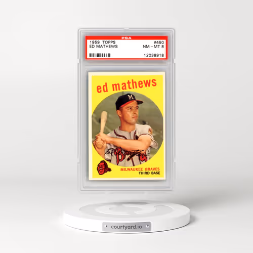 1959 Topps #450 Ed Mathews (PSA 8 NM-MT)