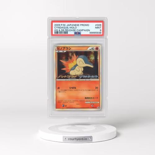 2009 Pokémon Promo #006 Cyndaquil - Holo HG & SS Release Campaign (PSA 9 MINT)