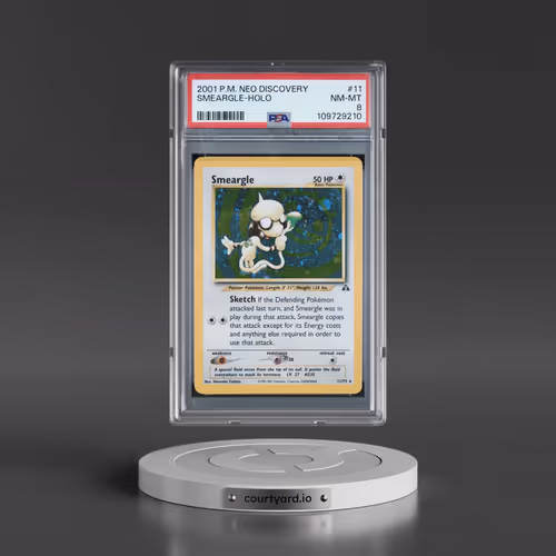 2001 Pokémon Neo Discovery #11 Smeargle - Holo (PSA 8 NM-MT)