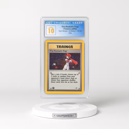 2000 Gym Heroes #19 The Rocket's Trap - 1st Edition Holo (CGC 10 PRISTINE)