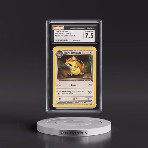 1999 Team Rocket #51/82 Dark Raticate (CGC 7.5 NM+)