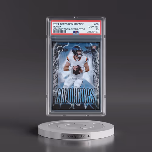 2024 Topps Resurgence Conductors #C8 Bo Nix - Refractor (PSA 10 GEM MINT)