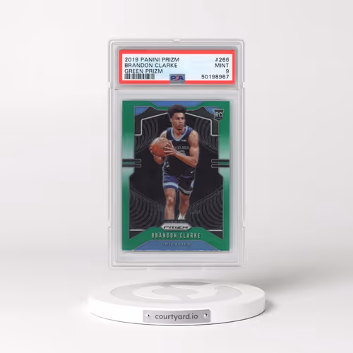 2019 Panini Prizm #266 Brandon Clarke - Green Prizm (PSA 9 MINT)