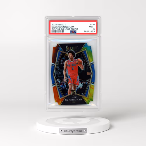 2021 Panini Select #116 Cade Cunningham - Tie-Dye Die-Cut Prizm (PSA 9 MINT)