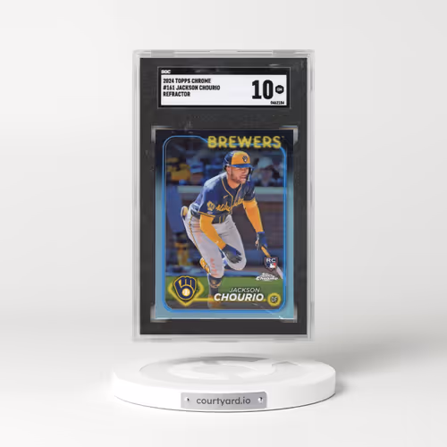 2024 Topps Chrome #161 Jackson Chourio - Ref. (SGC 10 GEM MINT)