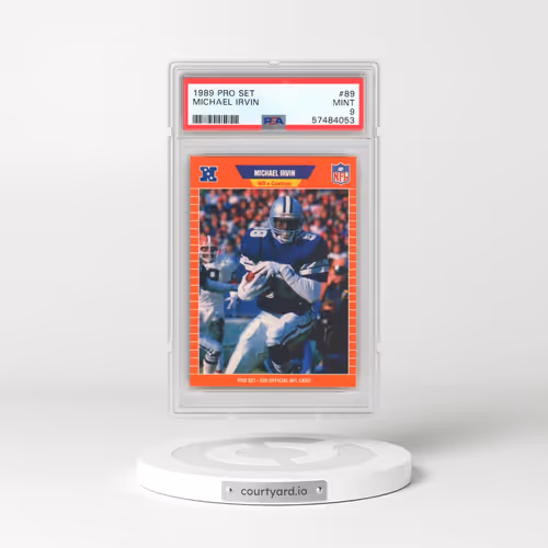 1989 Pro Set #89 Michael Irvin (PSA 9 MINT)