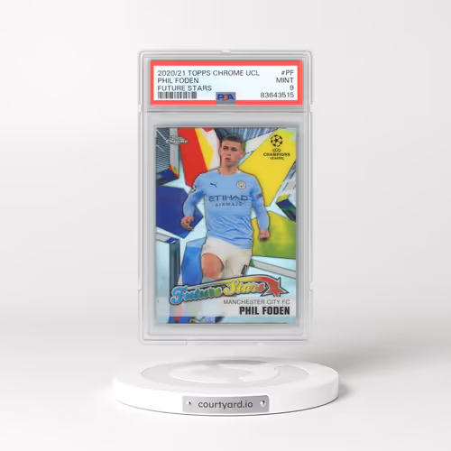 2021 Topps Chrome UCL #PF Phil Foden Future Stars