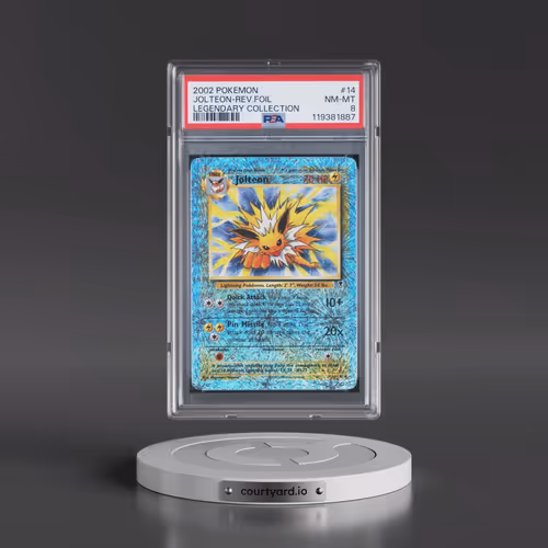 2002 Pokémon Legendary Collection #14 Jolteon - Reverse Foil (PSA 8 NM-MT)