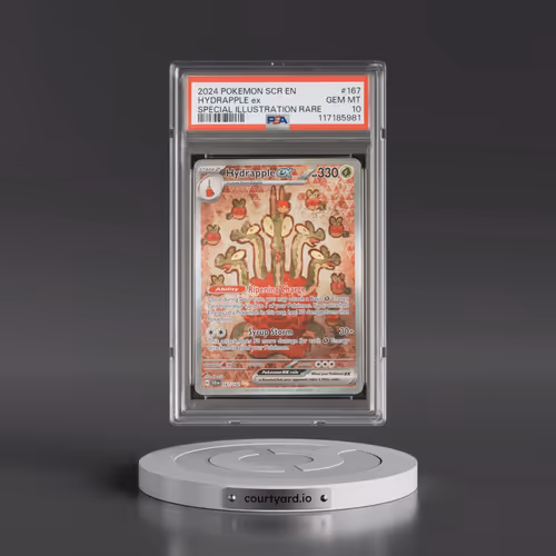 2024 Pokémon Scr EN-Stellar Crown #167 Hydrapple EX - Holo Special Illustration Rare (PSA 10 GEM MIN