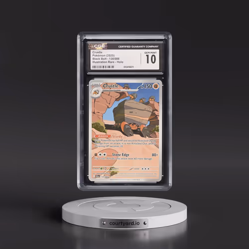 2025 Pokémon Blk EN-Black Bolt #130 Crustle - Illustration Rare (CGC 10 GEM MINT)