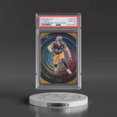 2023 Panini Select Color Wheel #CWTW TJ Watt - Gold Prizm (PSA 10 GEM MINT)