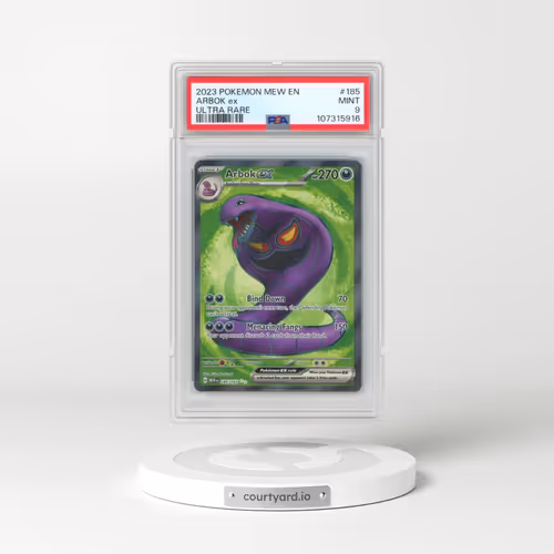 2023 Pokémon Mew EN-151 #185 Arbok EX - Holo Ultra Rare (PSA 9 MINT)