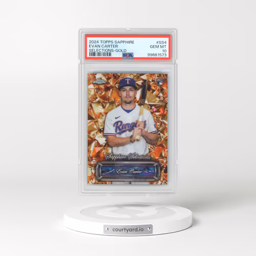 2024 Topps Chrome Sapphire Sapphire Selections #SS4 Evan Carter - Gold (PSA 10 GEM MINT)