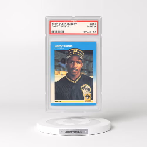 1987 Fleer Glossy #604 Barry Bonds (PSA 9 MINT)