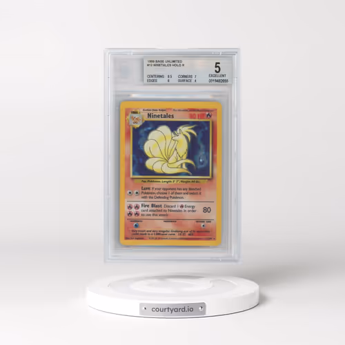1999 Base Set #12 Ninetales - Holo (BGS 5 EX)