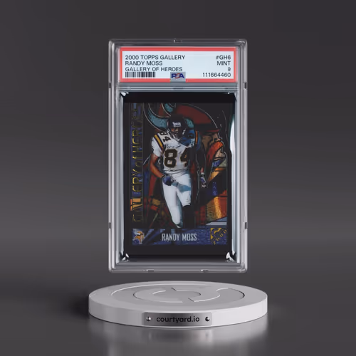 2000 Topps Gallery Gallery of Heroes #GH6 Randy Moss (PSA 9 MINT)