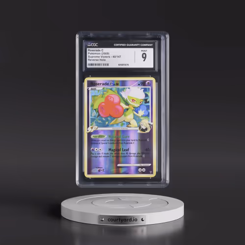2009 Supreme Victors #40/147 Roserade C - Reverse Holo (CGC 9 MINT)