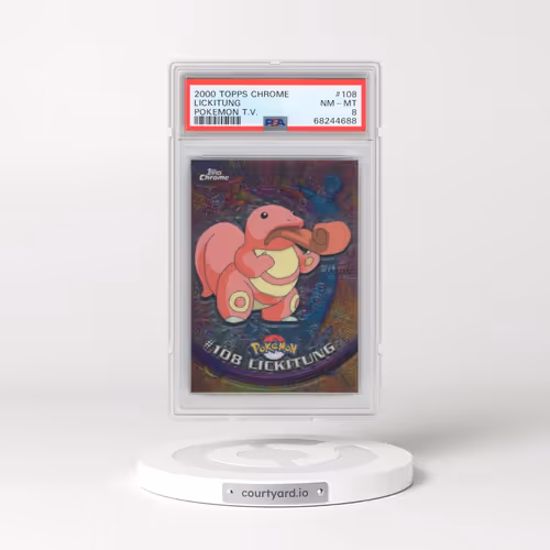2000 Topps Chrome Pokémon T.V. #108 Lickitung (PSA 8 NM-MT)