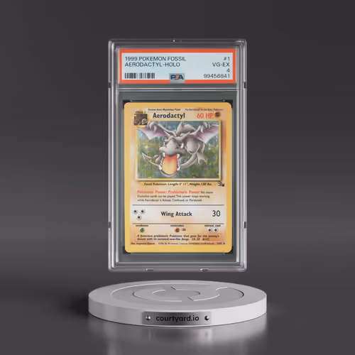 1999 Pokémon Fossil #1 Aerodactyl - Holo (PSA 4 VG-EX)