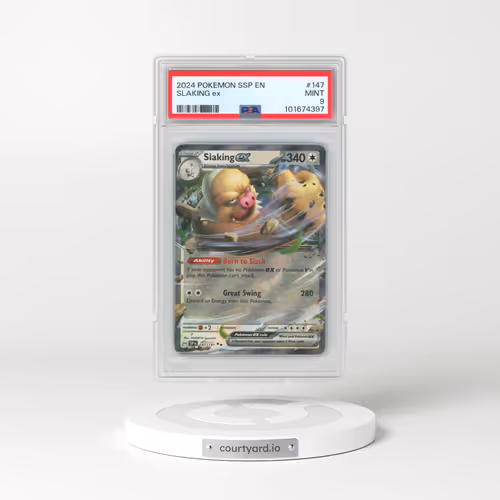 2024 Pokémon Ssp EN-Surging Sparks #147 Slaking EX - Holo (PSA 9 MINT)
