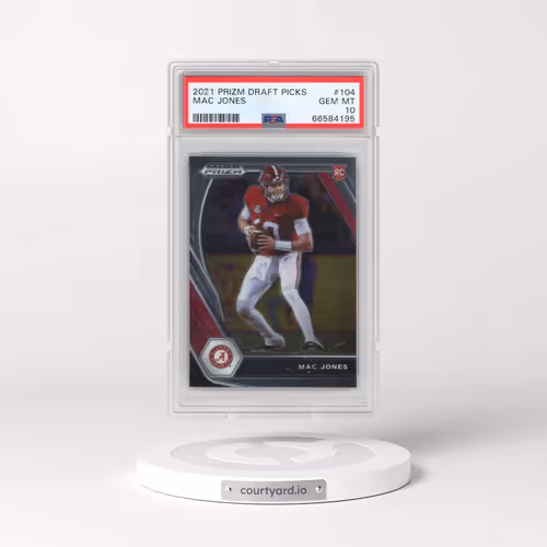 2021 Panini Prizm Draft Picks #104 Mac Jones (PSA 10 GEM MINT)