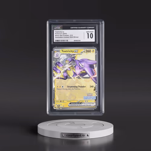 2025 Pokémon Svp EN-SV Black Star Promo #215 Toxtricity EX - Holo Illustration Contest 2024 (CGC 10