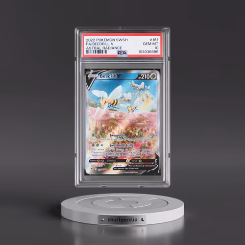 2022 Pokémon Sword & Shield Astral Radiance #161 Beedrill V - Holo Full Art (PSA 10 GEM MINT)