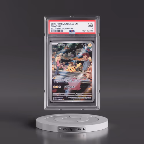 2023 Pokémon Mew EN-151 #173 Pikachu - Illustration Rare (PSA 9 MINT)