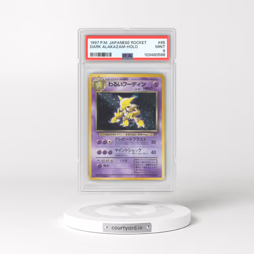 1997 Pokémon Rocket #65 Dark Alakazam - Holo (PSA 9 MINT)