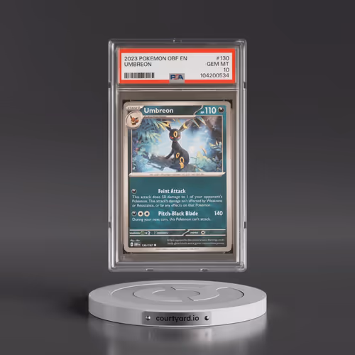 2023 Pokémon Obf EN-Obsidian Flames #130 Umbreon (PSA 10 GEM MINT)