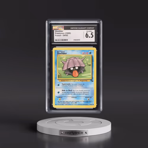 1999 Fossil #54/62 Shellder (CGC 6.5 EX-NM+)