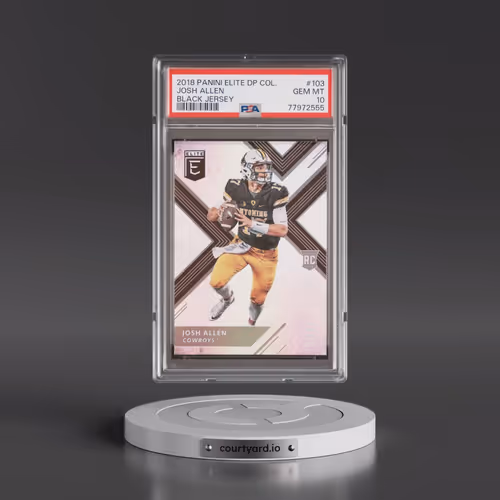 2018 Panini Elite Draft Picks Collegiate #103 Josh Allen (PSA 10 GEM MINT)