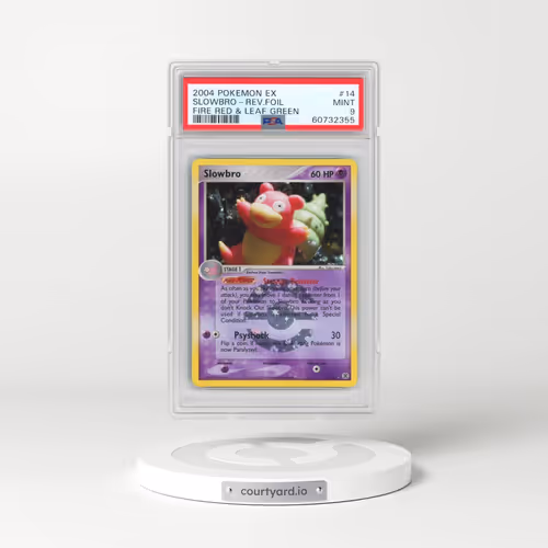 2004 Pokémon EX Fire Red & Leaf Green #14 Slowbro - Reverse Foil (PSA 9 MINT)