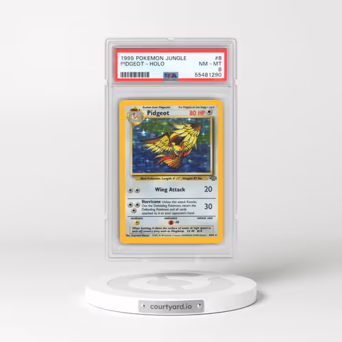 1999 Pokémon Jungle #8 Pidgeot - Holo (PSA 8 NM-MT)