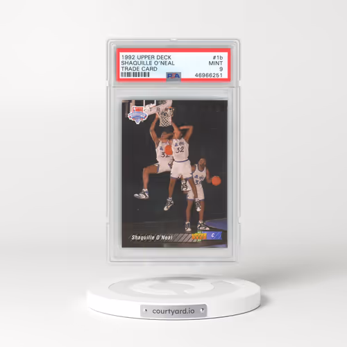 1992 Upper Deck #1b Shaquille O'Neal - Trade Card (PSA 9 MINT)
