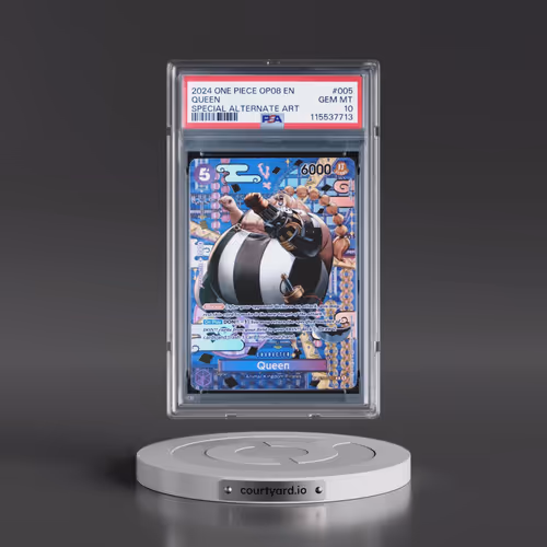 2024 One Piece OP08-Two Legends #005 Queen - Special Alternate Art (PSA 10 GEM MINT)