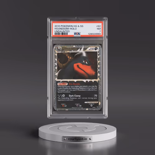 2010 Pokémon Heartgold & Soulsilver Undaunted #82 Houndoom - Holo (PSA 7 NM)