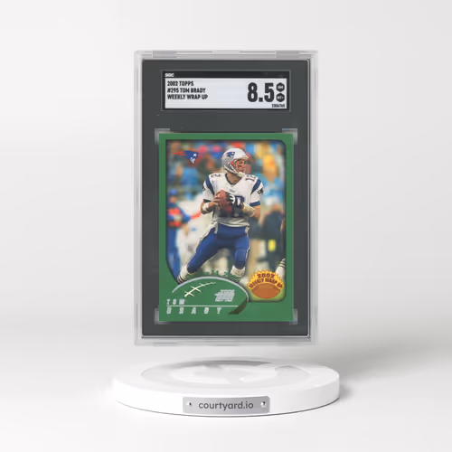 2002 Topps #295 Tom Brady - Weekly Wrap Up (SGC 8.5 NM-MT+)