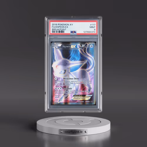 2016 Pokémon XY Breakpoint #117 Espeon EX - Holo Full Art (PSA 9 MINT)