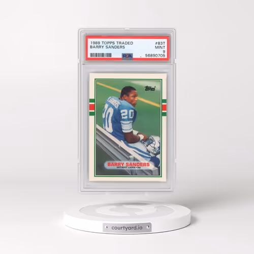 1989 Topps Traded #83T Barry Sanders (PSA 9 MINT)
