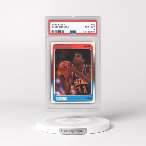1988 Fleer #45 Isiah Thomas (PSA 8 NM-MT)