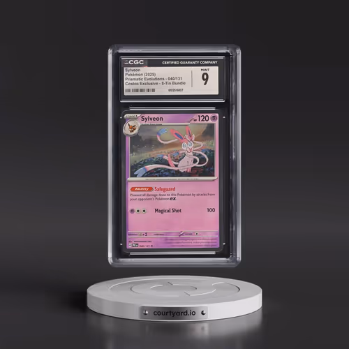 2024 Prismatic Evolutions - PRE EN #040/131 Sylveon - (Cosmos Holo) Costco Exclusive 8-Tin Bundle (C