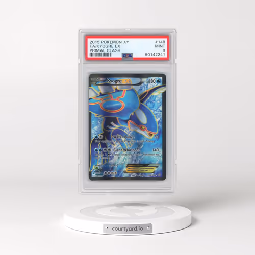 2015 Pokémon XY Primal Clash #148 Kyogre EX - Holo Full Art (PSA 9 MINT)