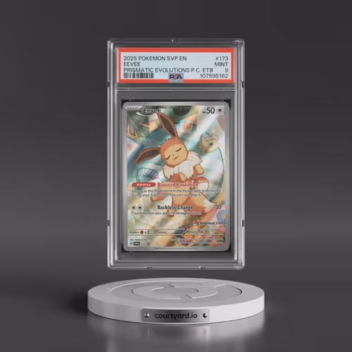 2025 Pokémon Svp EN-SV Black Star Promo #173 Eevee - Prismatic Evolutions Pokemon Center Elite Train