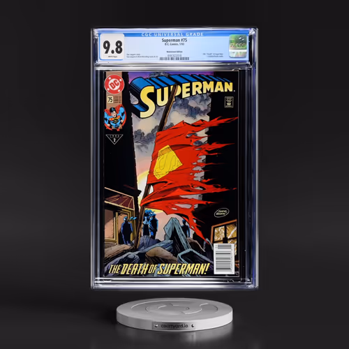 Superman #75 CGC 9.8 White Pages (D.C. Comics, 1/93) - Newsstand Edition