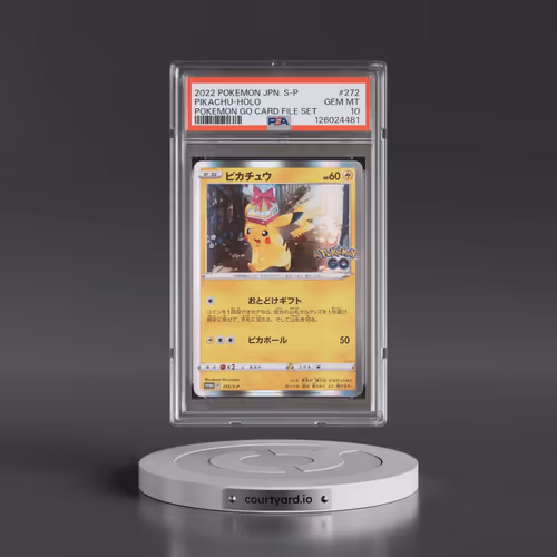 2022 Pokémon S Promo #272 Pikachu - Holo Pokemon Go Card File Set (PSA 10 GEM MINT)