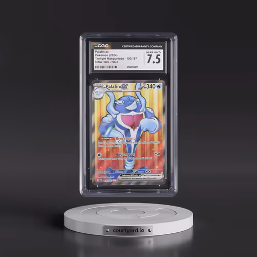 2024 Twilight Masquerade - TWM EN #193/167 Palafin ex - Ultra Rare Holo (CGC 7.5 NM+)
