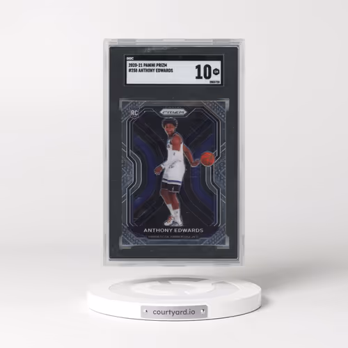 2020 Panini Prizm #258 Anthony Edwards (SGC 10 GEM MINT)