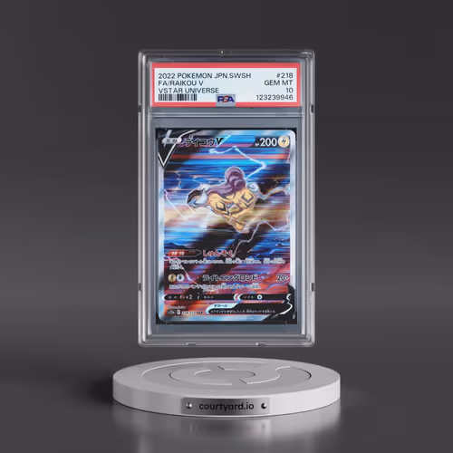 2022 Pokémon Sword & Shield Vstar Universe #218 Raikou V - Holo Full Art (PSA 10 GEM MINT)